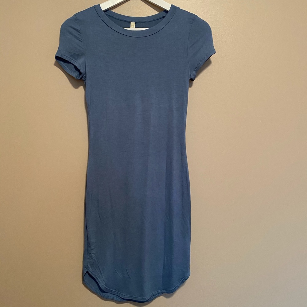 Francesca Bo Bee stone blue boho dress